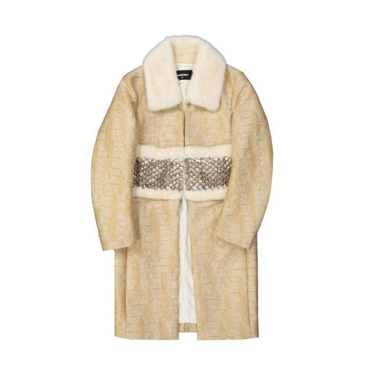 Dsquared² Crystal Embellished Coat DS-8736369246420-40