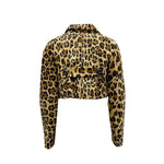 Dsquared² Leopard Calf Hair Cropped Jacket DS-8736374030548-42