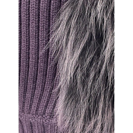 Fabiana Filippi Fox Fur Knitted Vest Jacket FA-8736386187476-IT46 | S