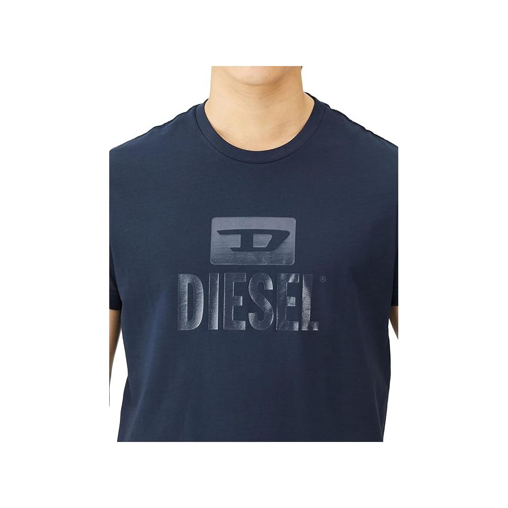 Diesel Blue Cotton T-Shirt