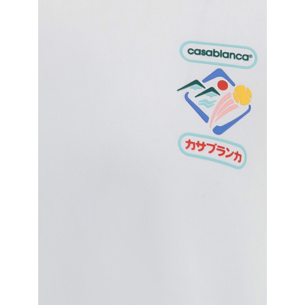 Casablanca White Cotton T-Shirt