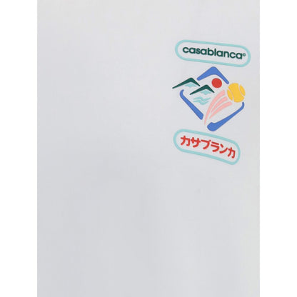 Casablanca White Cotton T-Shirt