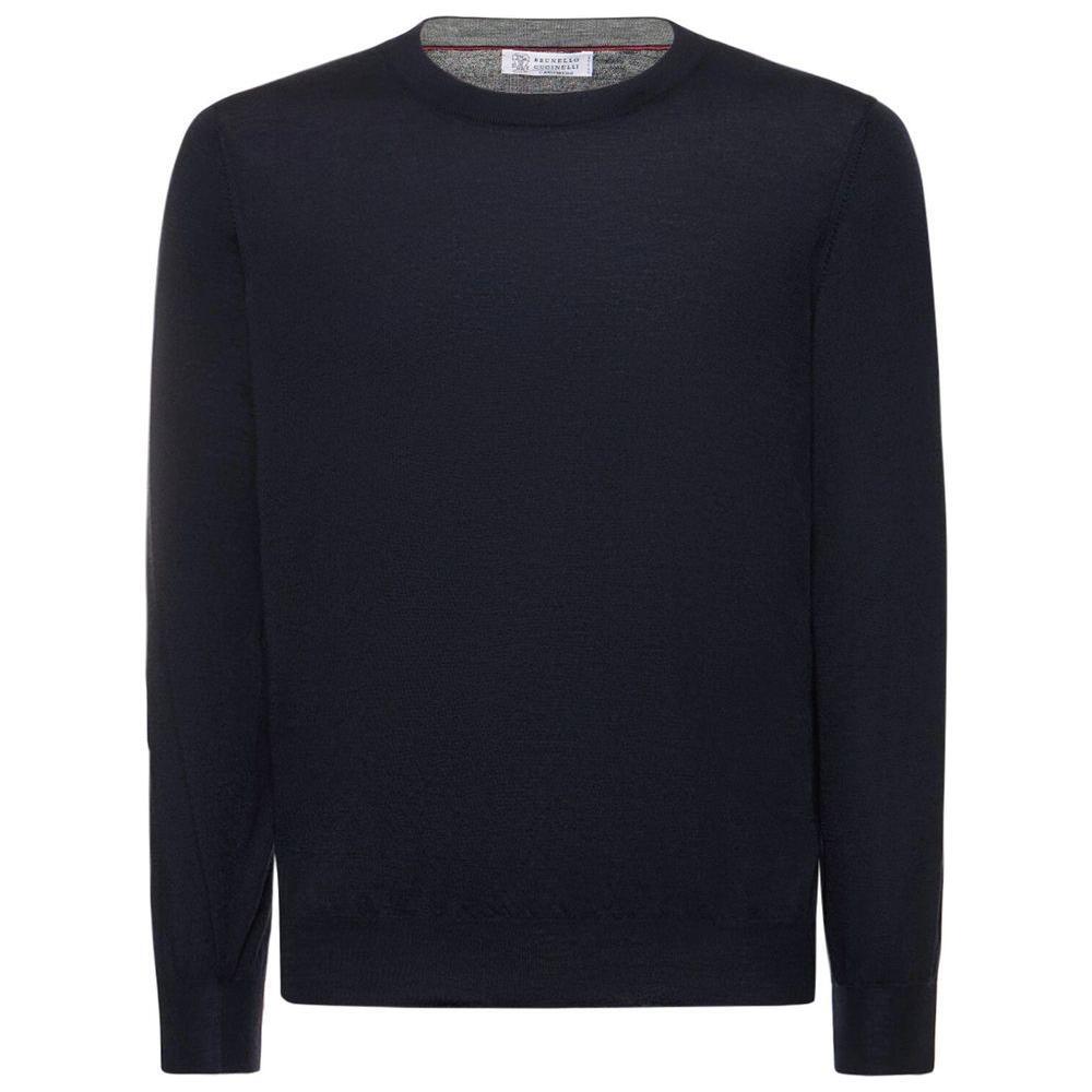 Brunello Cucinelli Blue Cashmere Men Sweater BR-15785-IT50 | L