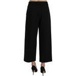 Dolce & Gabbana Black Print Trousers Pants PAN61197-40