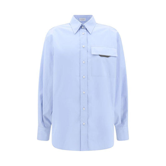 Brunello Cucinelli Shirt with iconic jewelry detail BR-MH772MY516C172-M