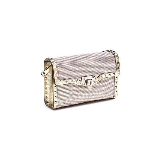 Valentino Garavani Small canvas Rockstud Shoulder Bag VA7W2B0181RIZCNABB