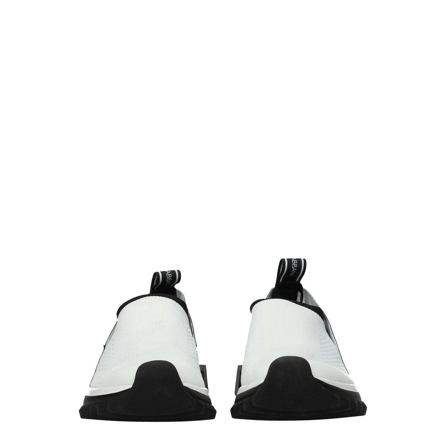 Dolce & Gabbana White Fabric Chunky Sneakers