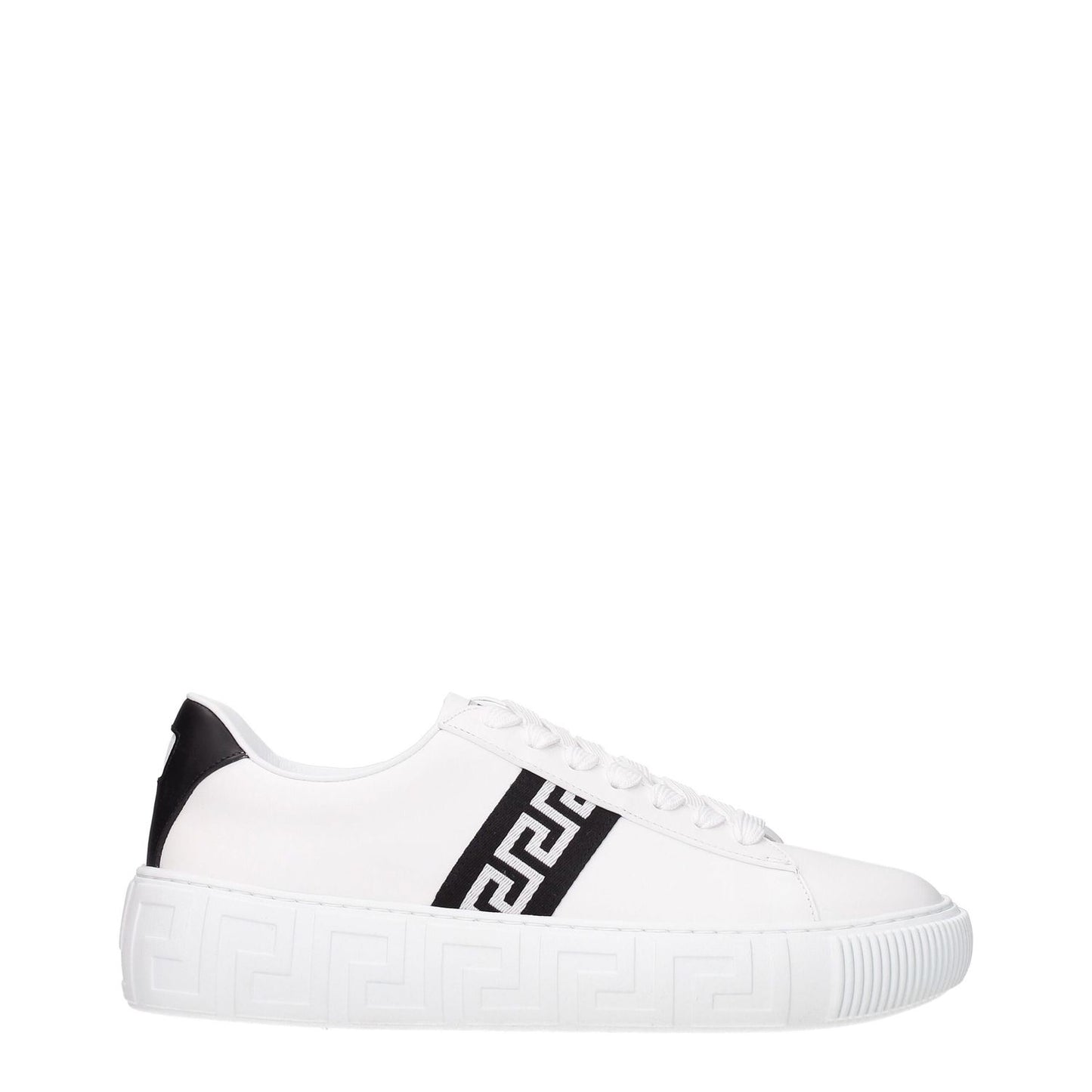 Versace White Leather Sneakers