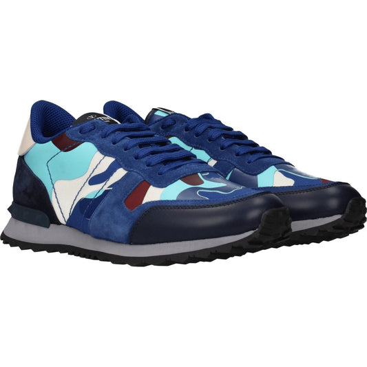 Valentino Garavani Blue Leather Athletic Sneakers VA-8547215147273-EU40/US7