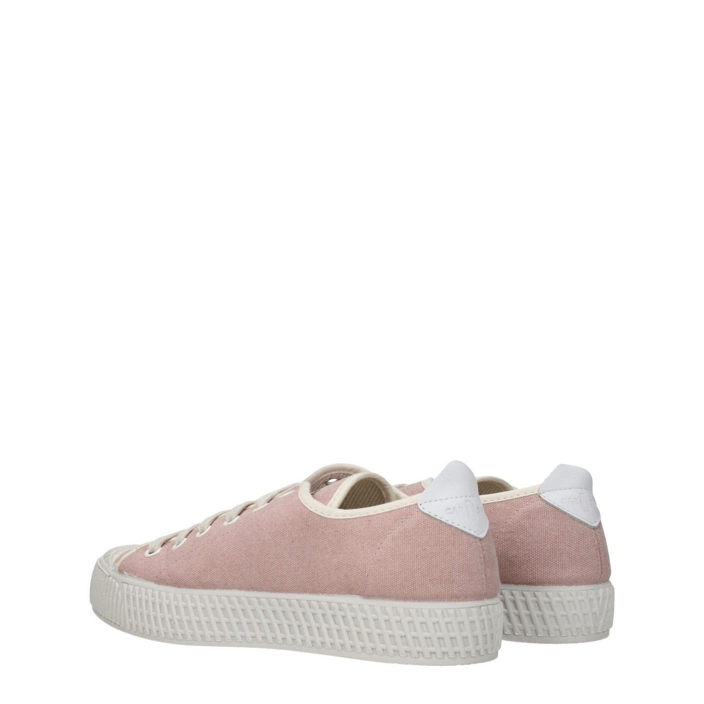 Car Shoe Pink Fabric Low Top Sneakers