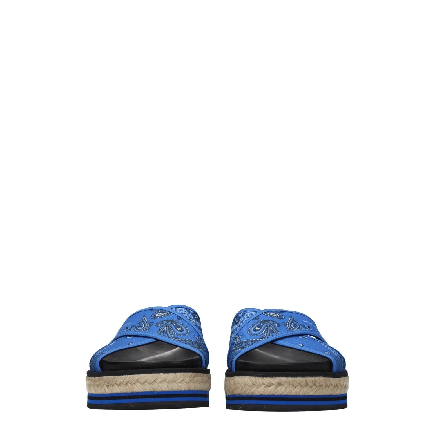 Kenzo Blue Fabric Slippers