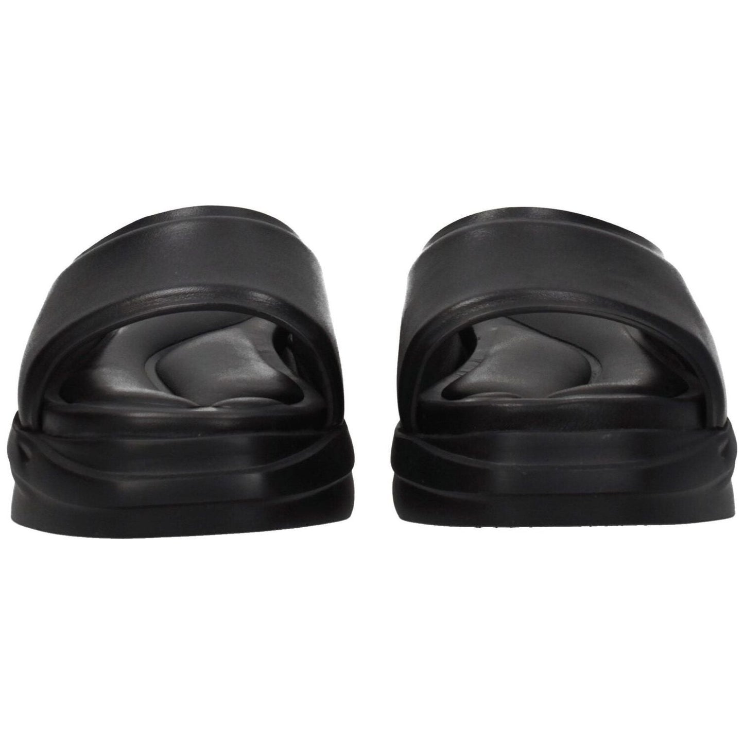 Alyx Black Leather Slippers Sandals AL-8547243917577-EU37/US7