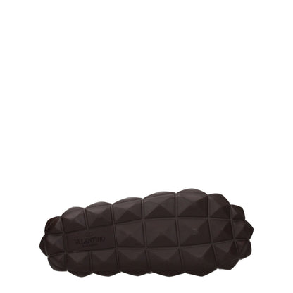 Valentino Garavani Brown Cotton Slippers