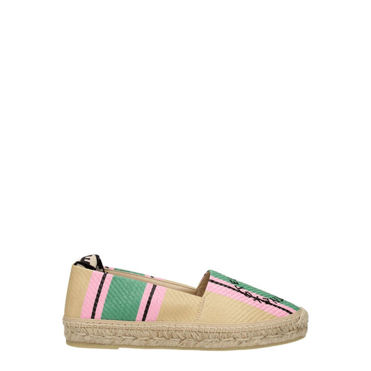 Stella McCartney Multicolor Fabric Espadrilles with logo and round toe, casual style with rubber sole and self-tie closure.