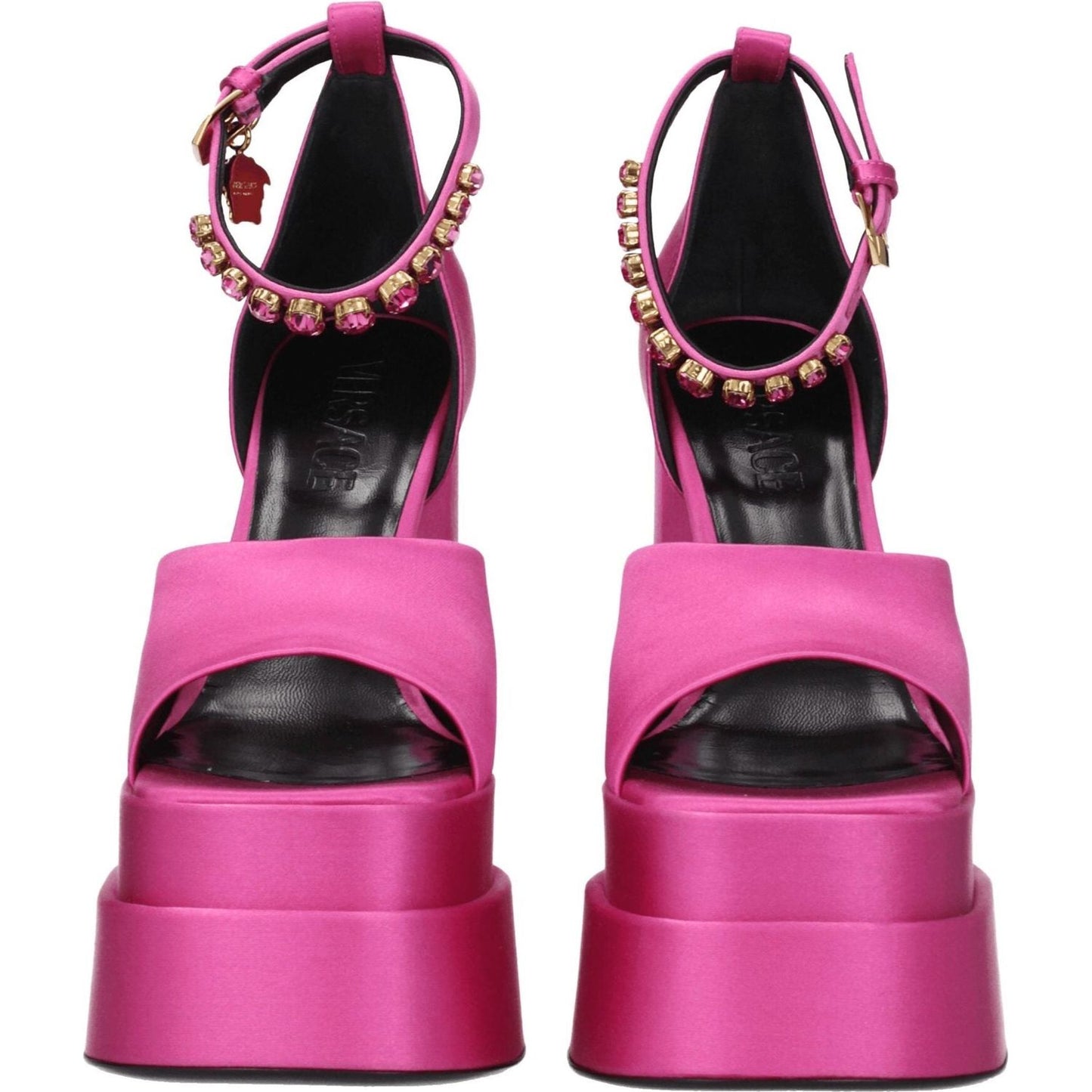 Versace Pink Satin Platforms VE-8547327410441-EU36/US6