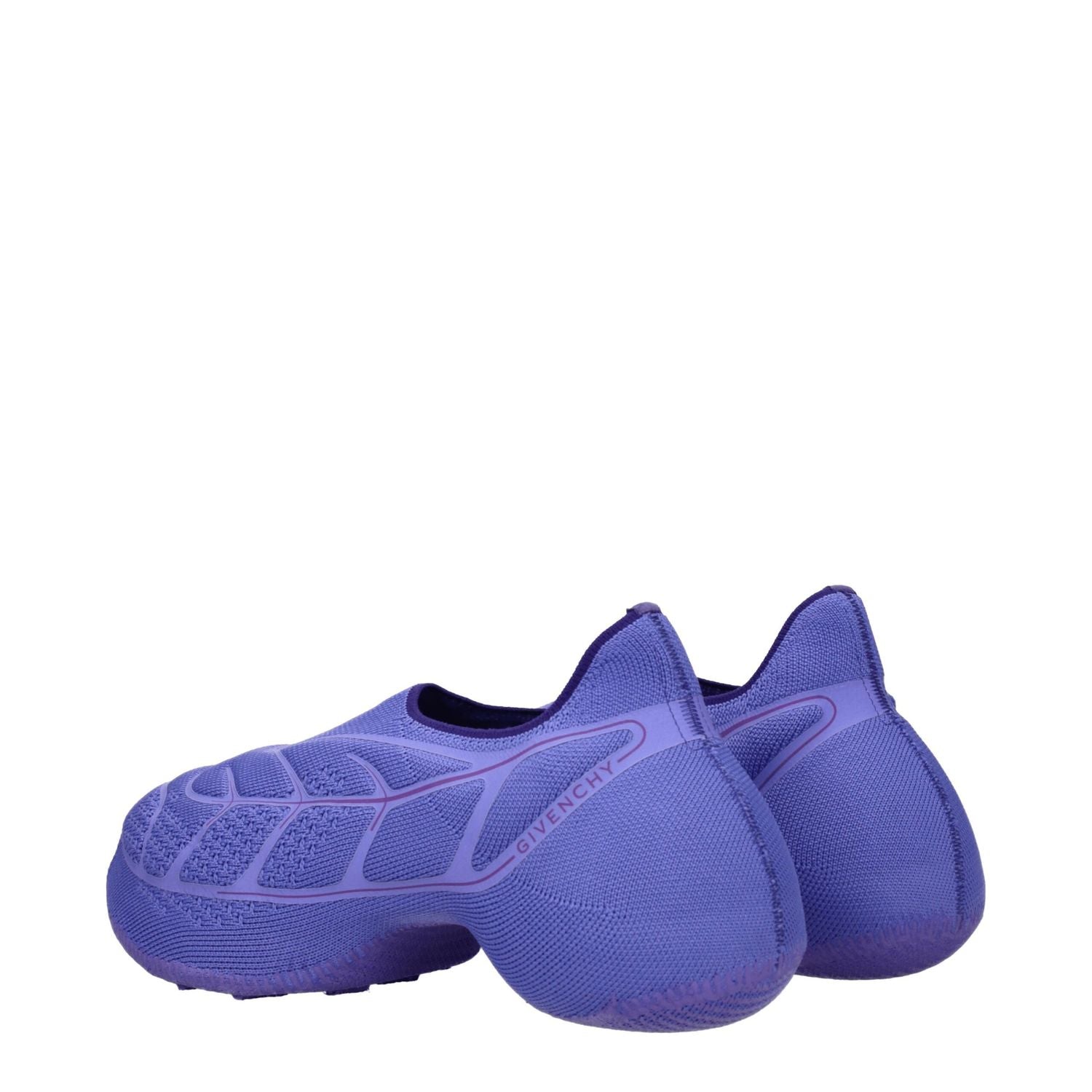 Givenchy Purple Fabric Slip-On Loafers