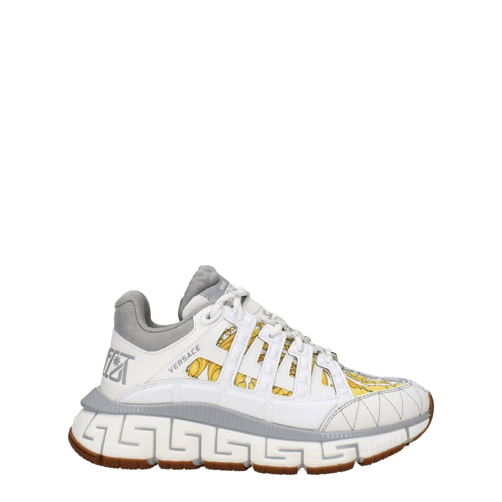 Versace White Fabric Athletic Sneakers VE-8547404316937-EU35.5/US5.5
