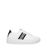 Versace White Leather Low Tops VE-8547404513545-EU35/US5