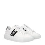 Versace White Leather Low Tops VE-8547404513545-EU35/US5