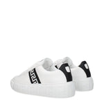 Versace White Leather Low Tops VE-8547404513545-EU35/US5