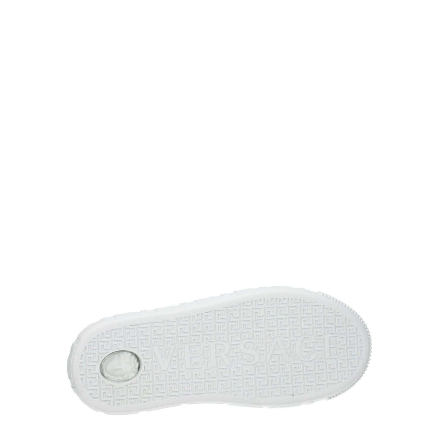 Versace White Leather Low Top Sneakers