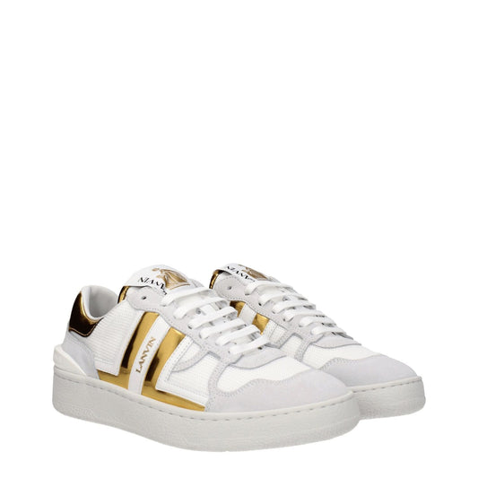 Lanvin White Fabric Low Tops LA-8547413000457-EU37/US7