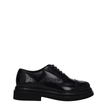 Dolce & Gabbana Black Leather Oxfords And Derbies 1728,75667636384,Black,Dolce & Gabbana,EU40/US7,Men,New with tags,Oxfords and Derbies - Shoes,Shoes