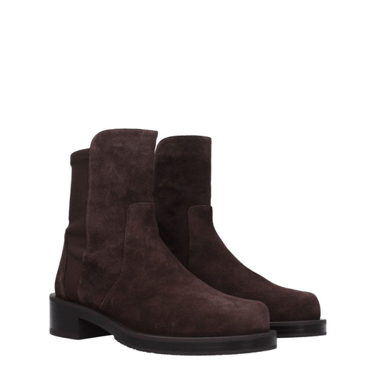 Stuart Weitzman Brown Leather Ankle Boots ST-8547425747209-EU36/US6