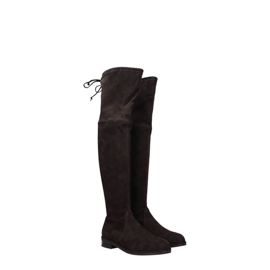 Stuart Weitzman Brown Leather Over The Knee ST-8547426140425-EU35.5/US5.5