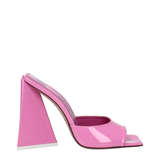 The Attico Pink Leather Platform Sandals with high heel and open toe, casual style, patent leather - MPN S000L002315