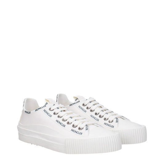 Moncler White Fabric Low Tops MO-8616468185353-EU35/US5