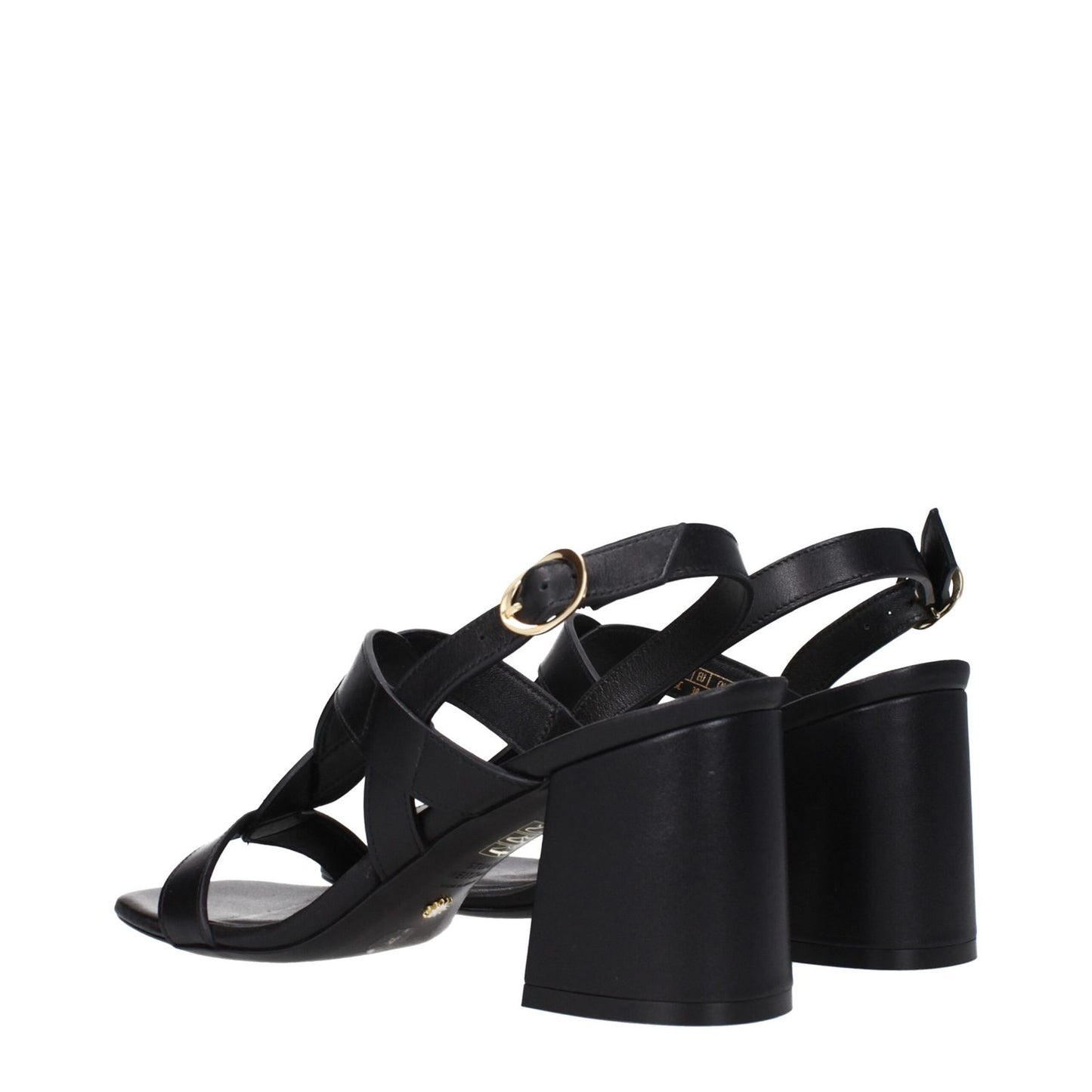 Stuart Weitzman Black Leather Platform Sandals with buckle closure and mid heels, showcasing open toe design and leather sole, MPN IBIZA75SMOSH845BLACK.