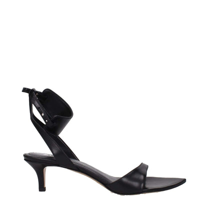 Isabel Marant Black Leather Sandals