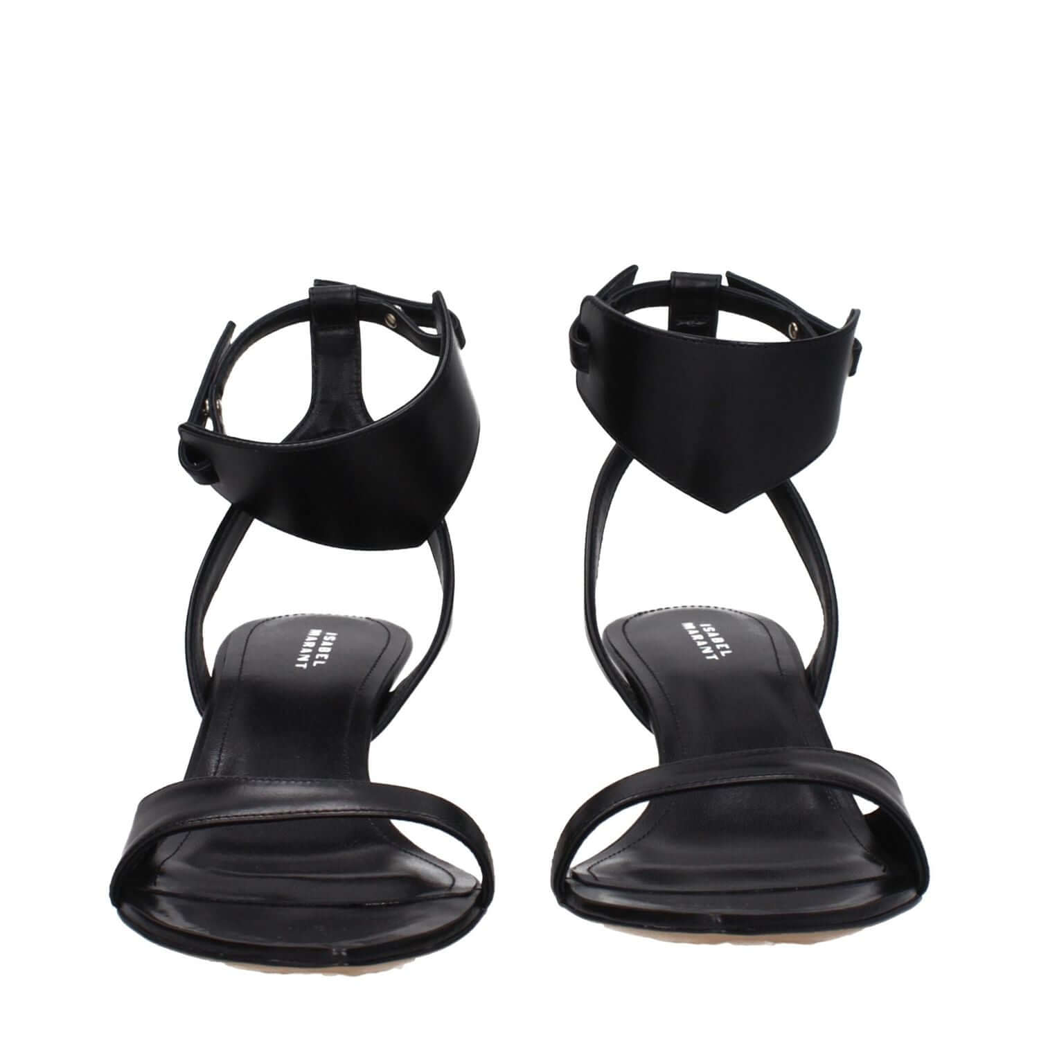 Isabel Marant Black Leather Sandals