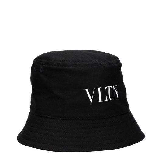 Valentino Garavani Black Cotton Bucket Hat