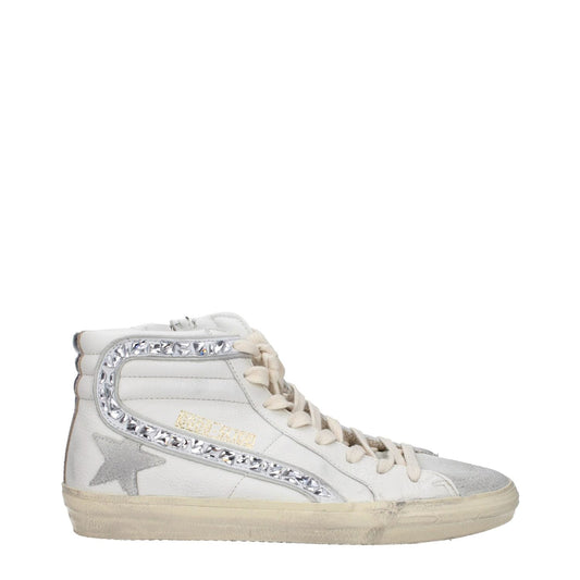 Golden Goose White Leather High Tops GO-9314036384009-EU40/US10
