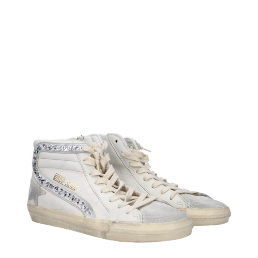 Golden Goose White Leather High Tops GO-9314036384009-EU40/US10