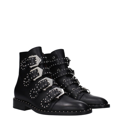 Givenchy Black Leather Ankle Boots