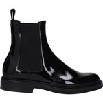 Dolce & Gabbana Black Leather Ankle Boots DO-14884854694153-EU40/US7