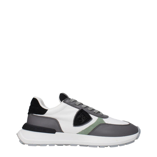 Philippe Model White Fabric Athletic Sneakers PH-15084887113993-EU41/US8