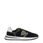 Philippe Model Blue Leather Athletic Sneakers