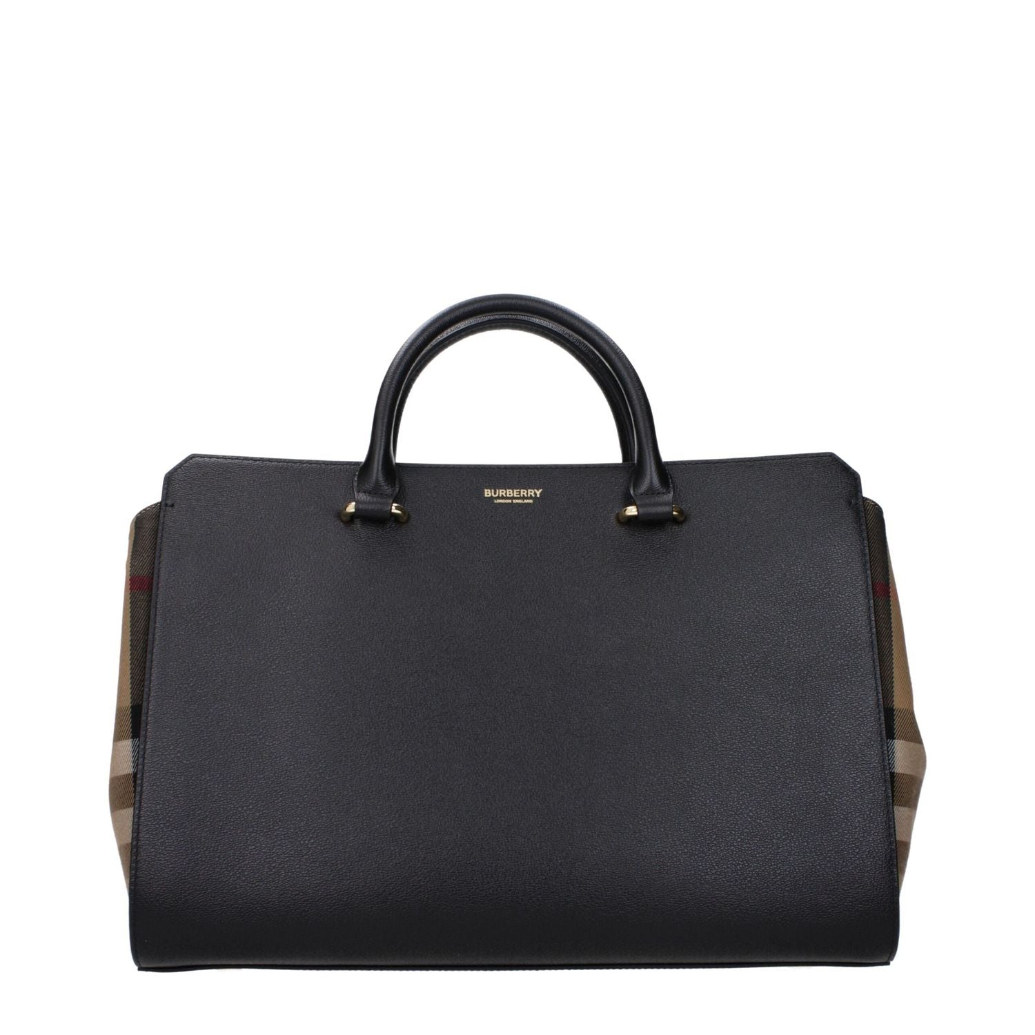 Front view with bag zipped and handles upright.