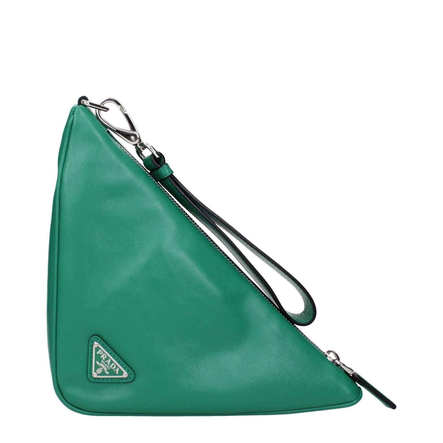 Front view with bag zipped and handles upright.