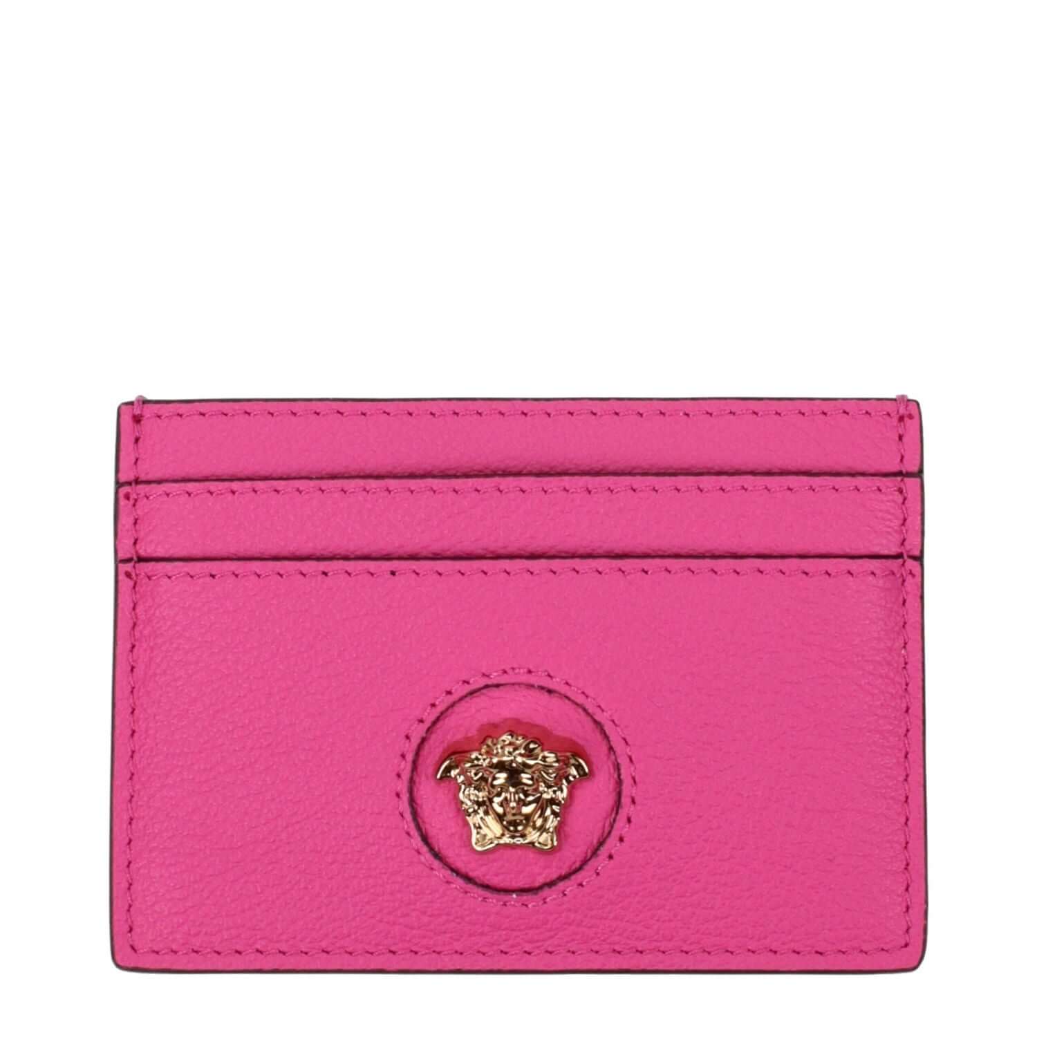 Versace Pink Leather Cardholder