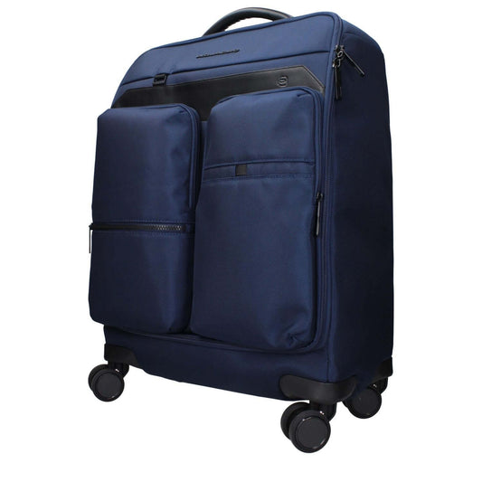 Piquadro Blue Fabric Luggage And Travel