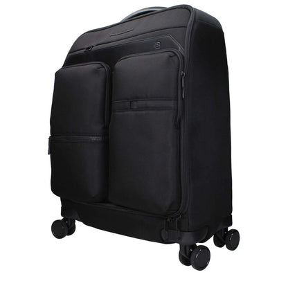 Piquadro Black Fabric Luggage And Travel