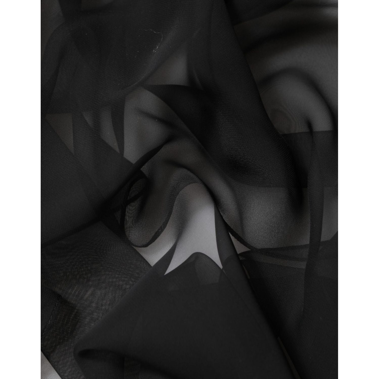 Dolce & Gabbana Black See Through Silk Chiffon Lace Blouse Top