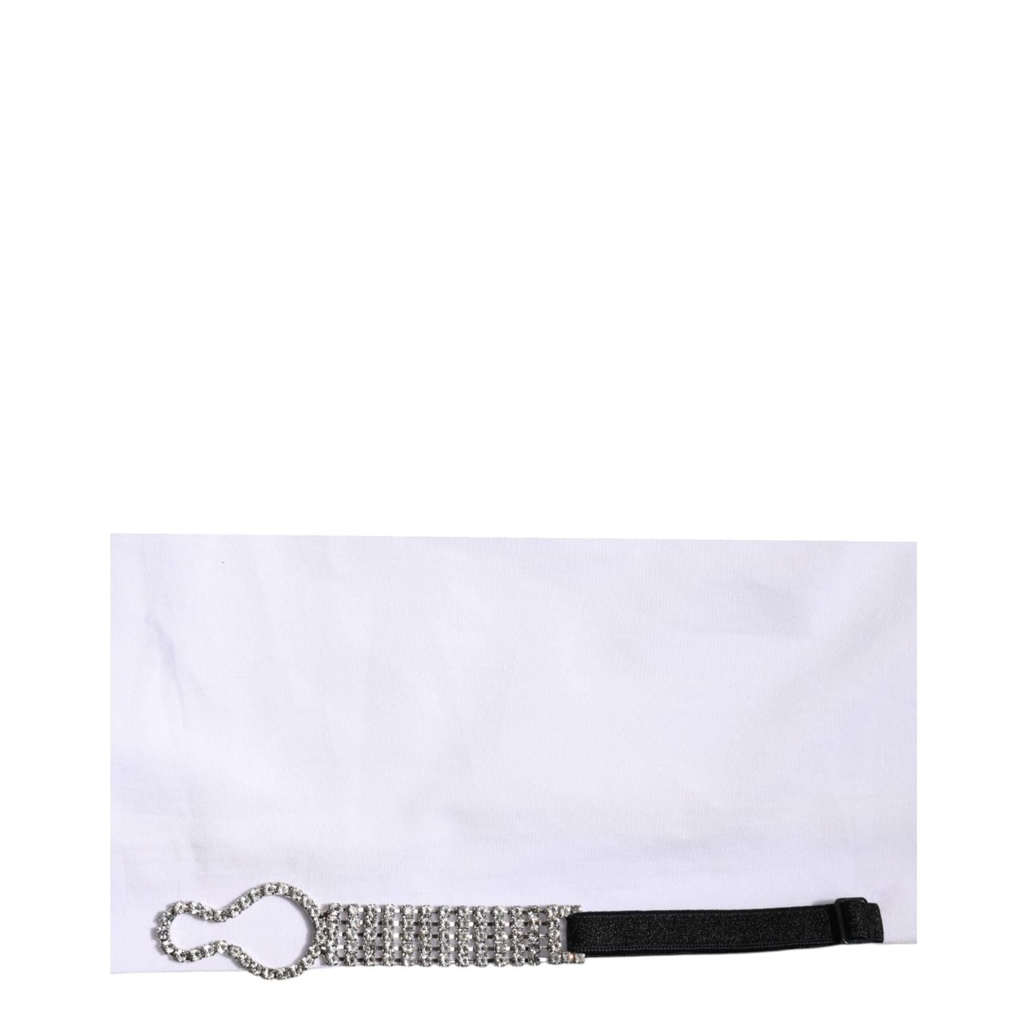 Dolce & Gabbana White Crystal Embellished Collared Shirt Top