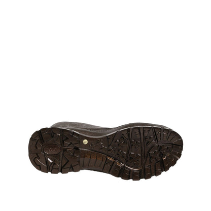 Dolce & Gabbana Metallic Brown Pull On Rain Boots Shoes