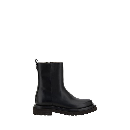 Brunello Cucinelli Leather Ankle Boots BR-MZOLG3089C101-EU36/US6